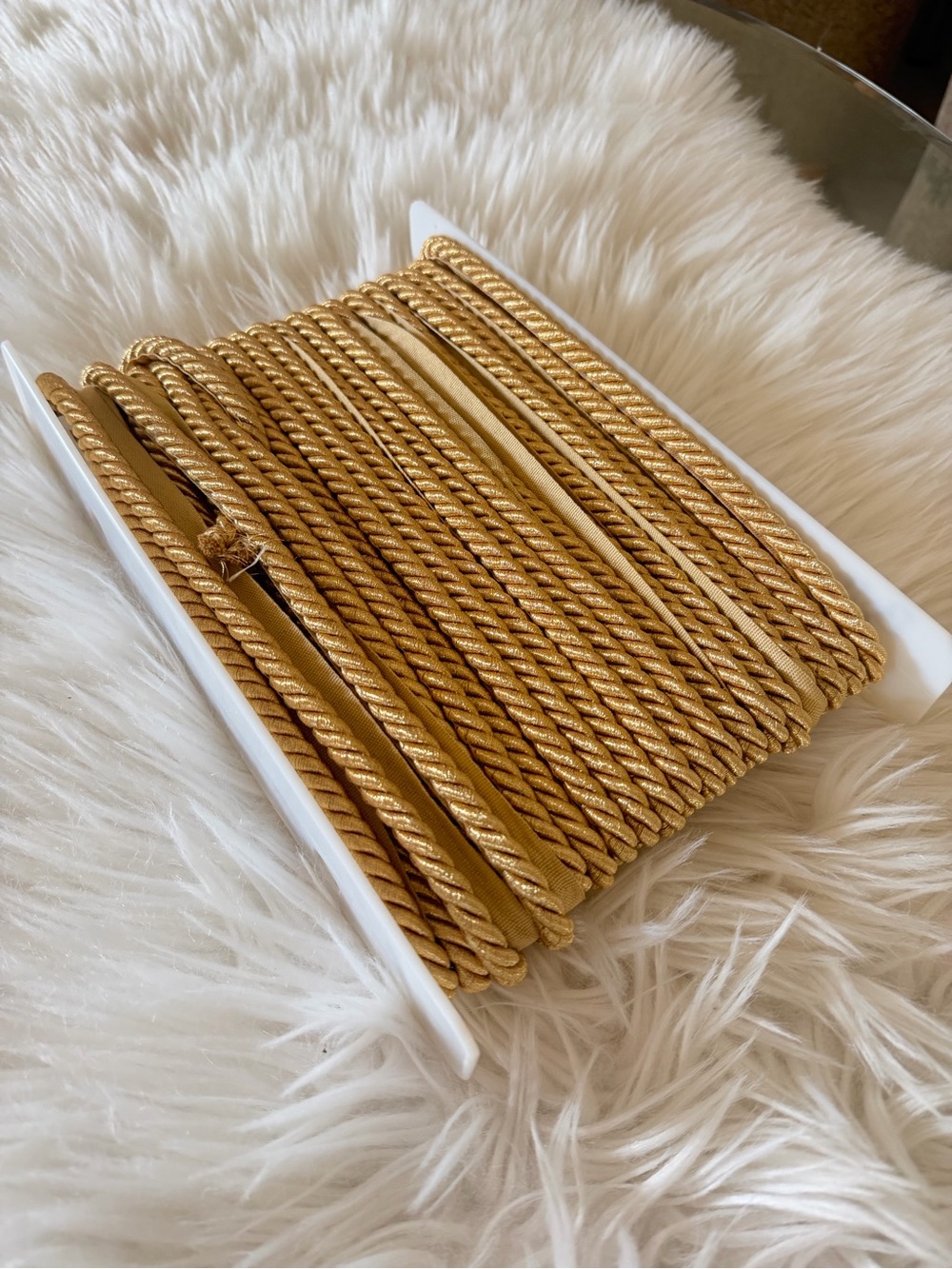 Trims by the Yard Metallic Gold Twisted Cord Trim